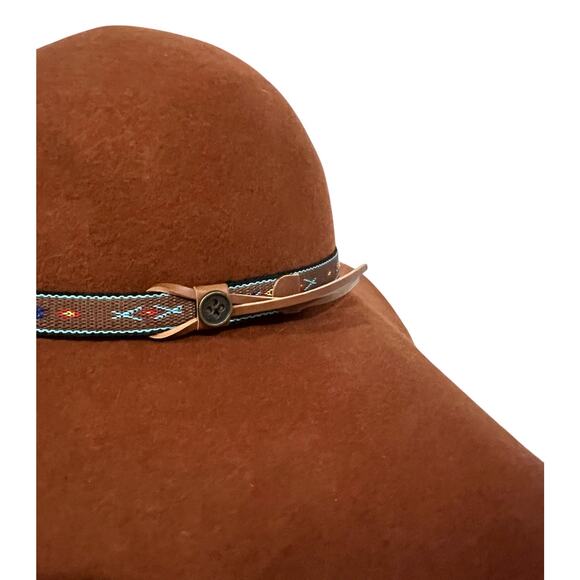 Fallen Broken Street Hat Wool Wide Brim Floppy Little Hippie Boho Western Sz M/L - Picture 8 of 11